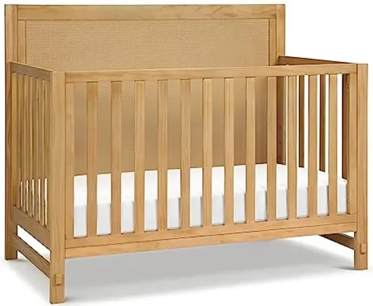 Davinci Margot 4-in-1 Convertible Crib in Honey GREENGUARD Gold Certified