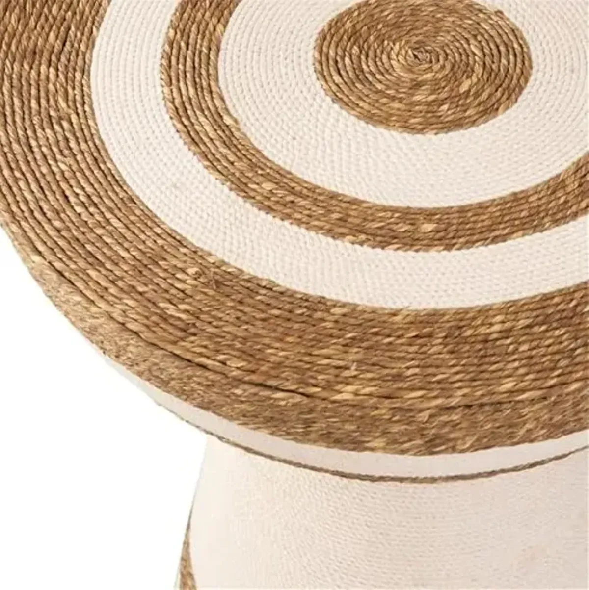 Jayce Accent Table in Natural Rope and Metal