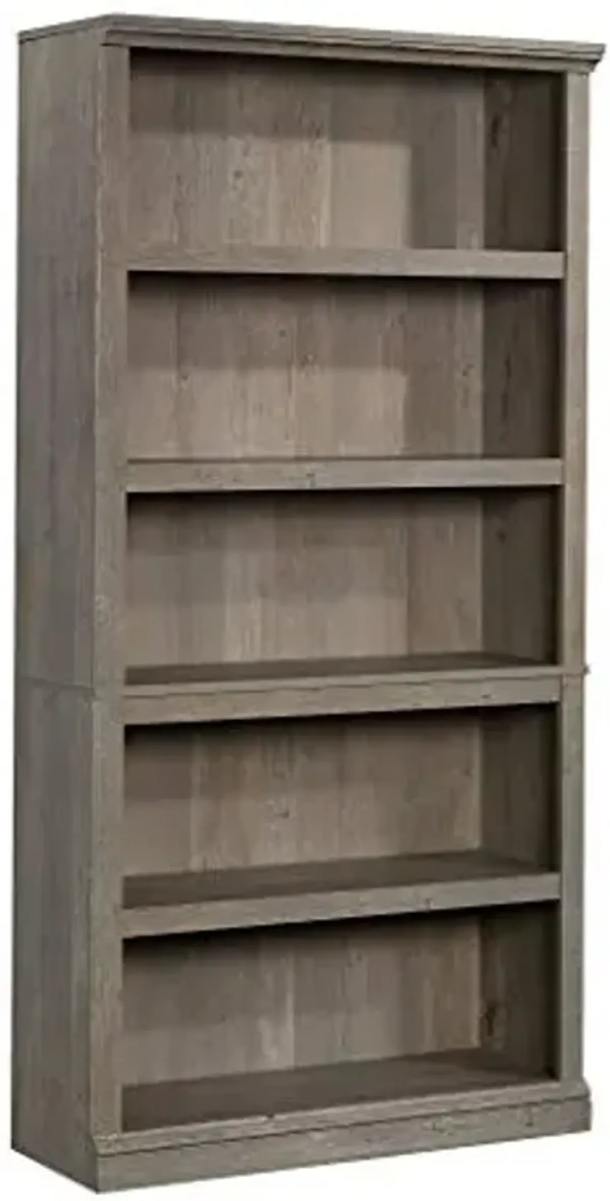 Sauder 5 Shelf Bookcase, Mystic Oak Finish & Bookcase with Doors, L: 35.28" x W: 13.23" x H: 69.76", Mystic Oak finish