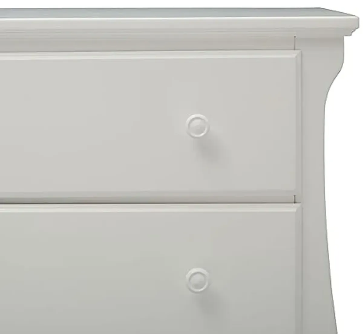 Delta Children Lancaster 3 Drawer Dresser with Changing Top and Interlocking Drawers - Greenguard Gold Certified, Bianca White