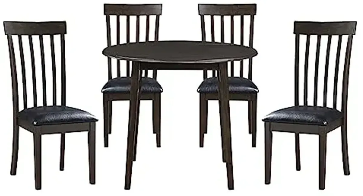 Lexicon Discus 5-Piece Dining Set, Espresso