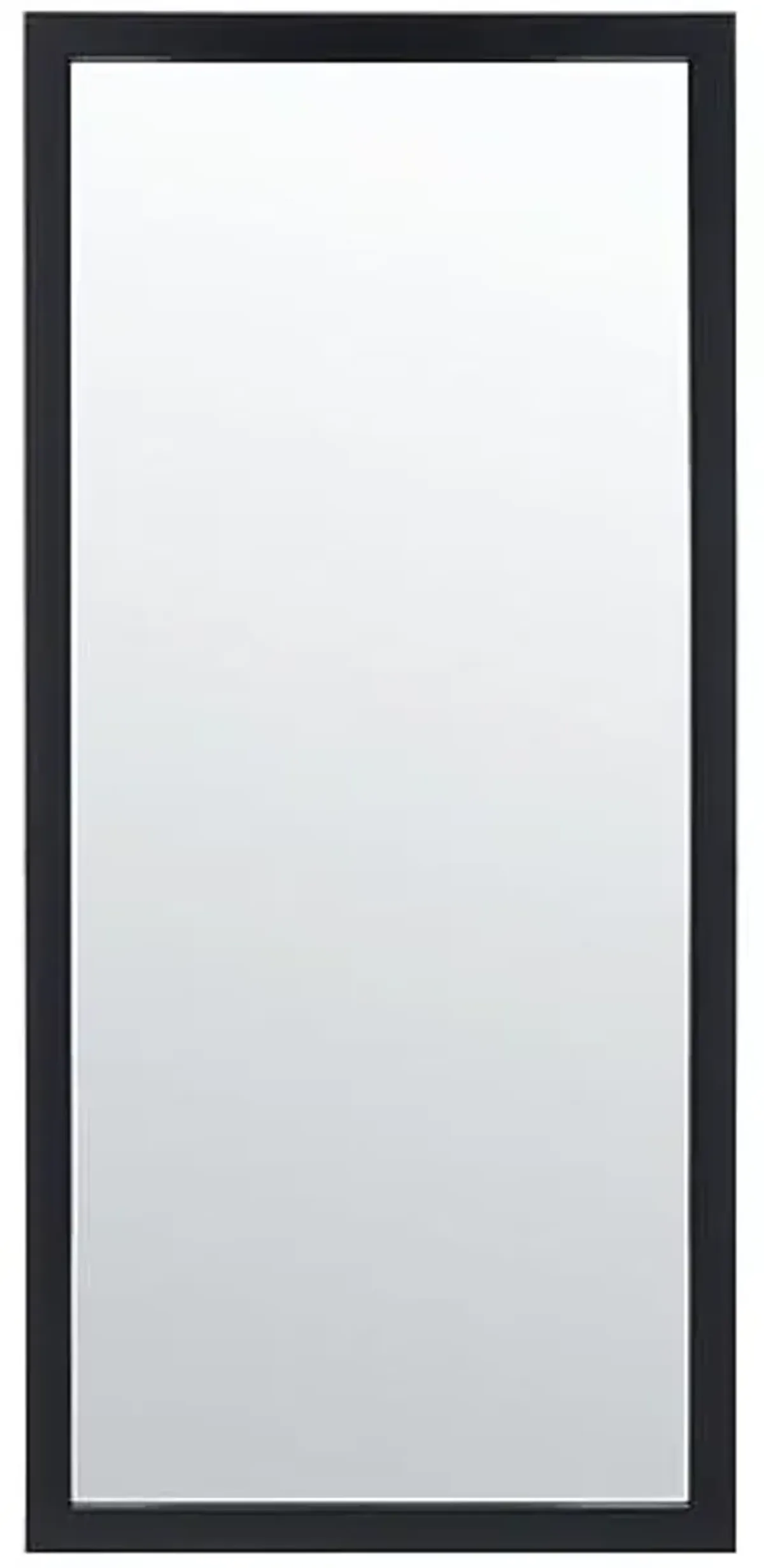 SAFAVIEH Home Collection Pravina Black 18 x 40-inch Rectangle Decorative Accent Wall Mirror for Bedroom Living Room Bathroom Entryway