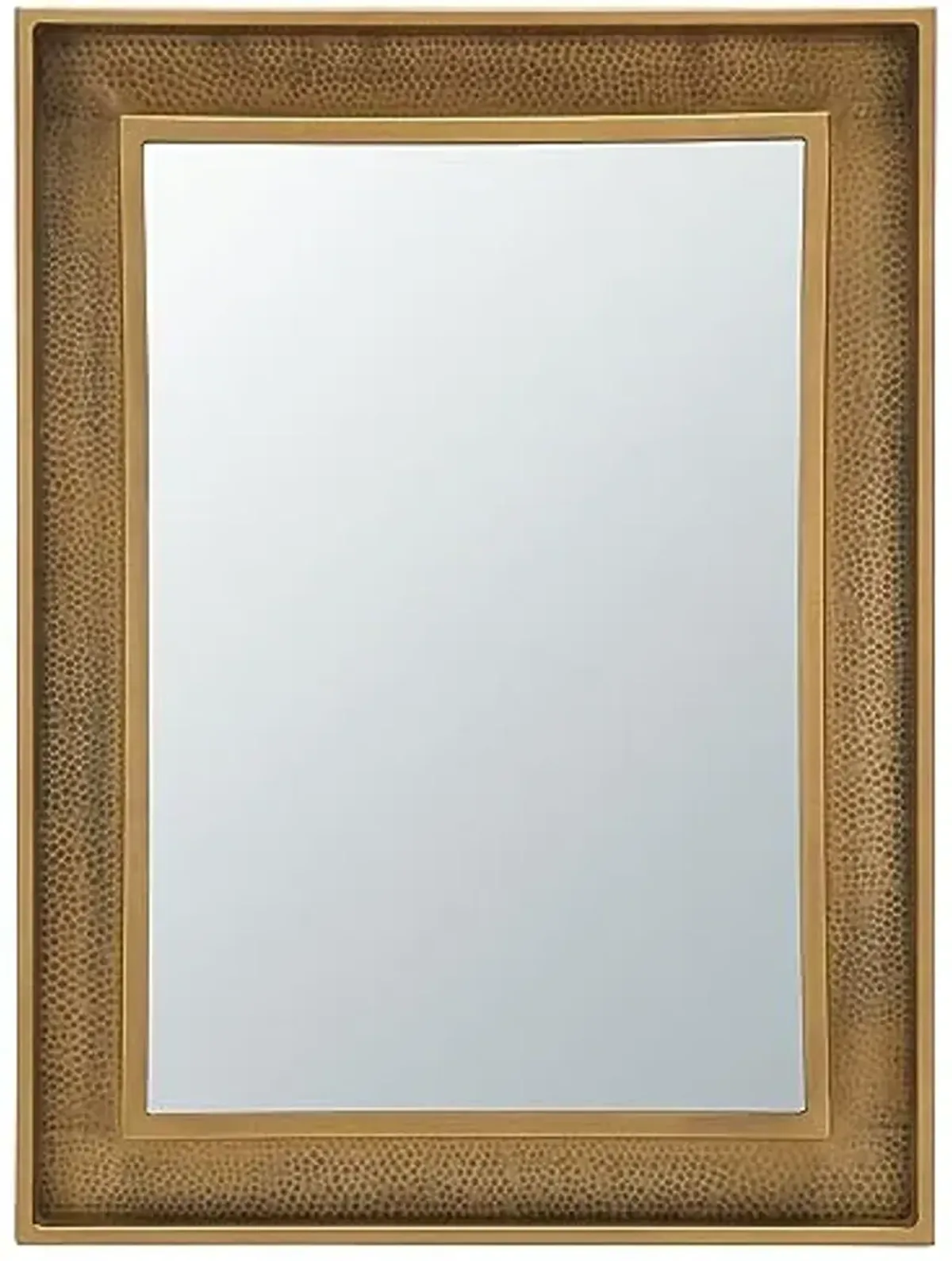 SAFAVIEH Home Collection Lavanya Brass 24 x 32-inch Rectangle Decorative Accent Wall Mirror for Bedroom Living Room Bathroom Entryway