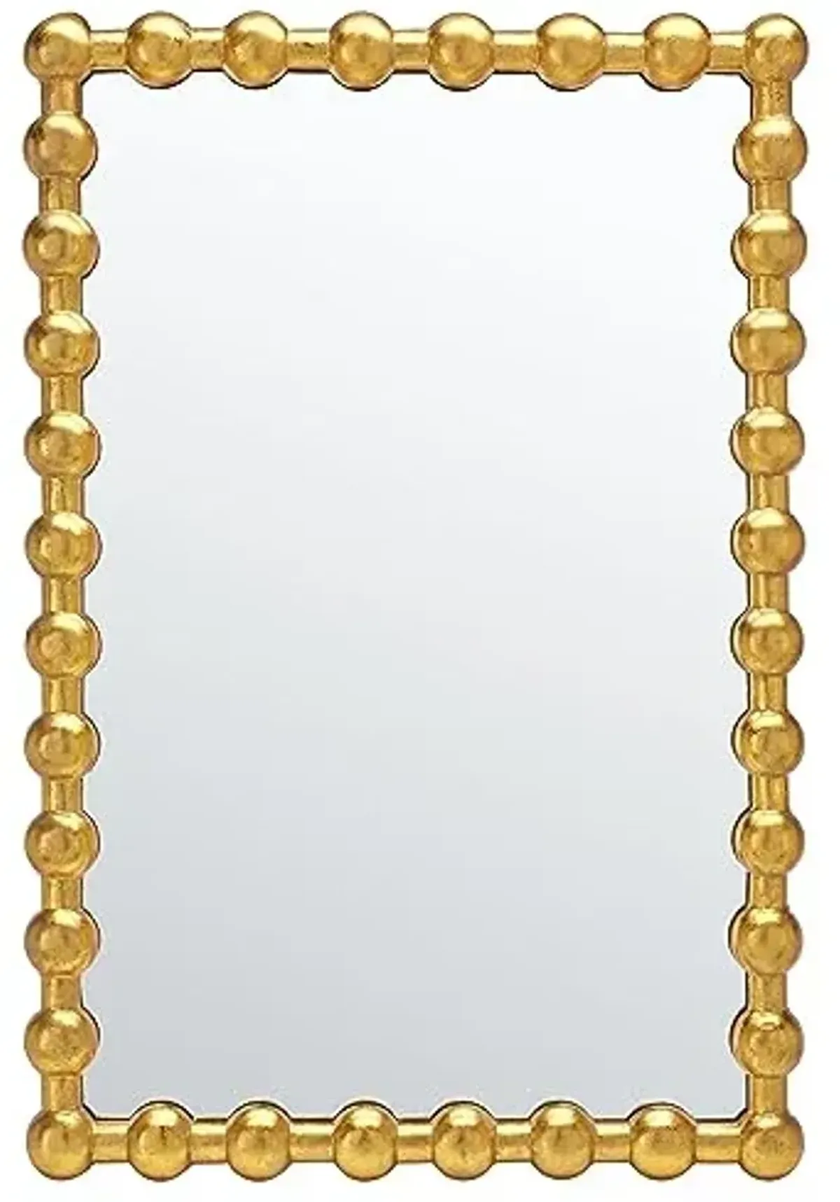 SAFAVIEH Home Collection Rynne Gold 25 x 38-inch Rectangle Decorative Accent Wall Mirror for Bedroom Living Room Bathroom Entryway