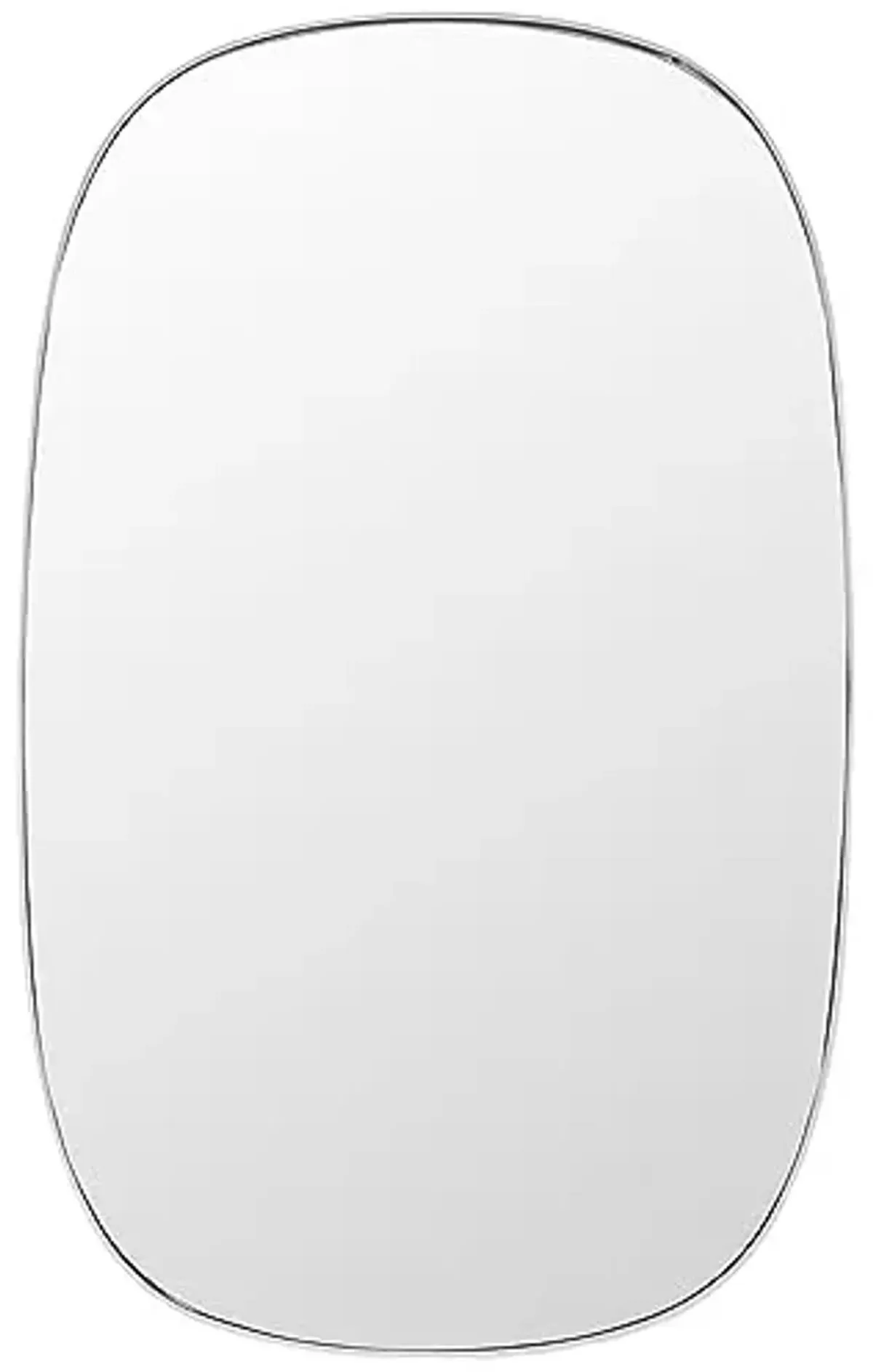 Safavieh Home Collection Varia Silver 23 x 37-inch Oval Decorative Accent Wall Mirror for Bedroom Living Room Bathroom Entryway