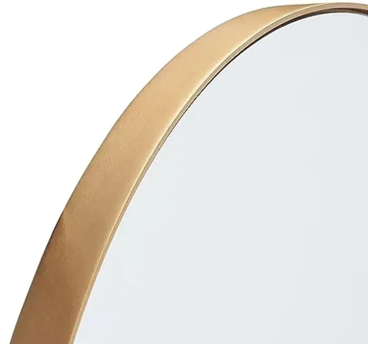 SAFAVIEH Home Collection Jinla Gold 20 x 32-inch Arch Decorative Accent Wall Mirror for Bedroom Living Room Bathroom Entryway