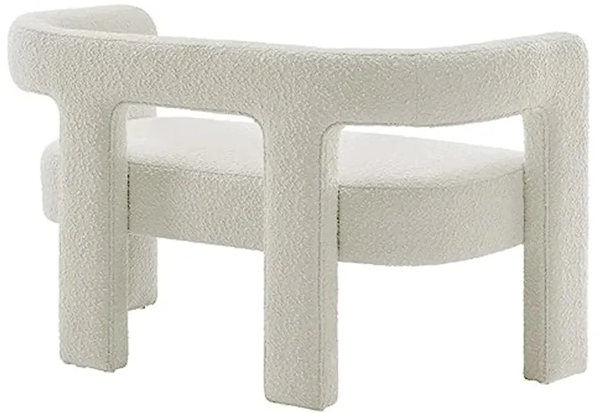 Modway EEI-6477-IVO Kayla Boucle Upholstered Loveseat, Ivory