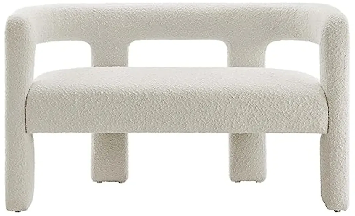 Modway EEI-6477-IVO Kayla Boucle Upholstered Loveseat, Ivory