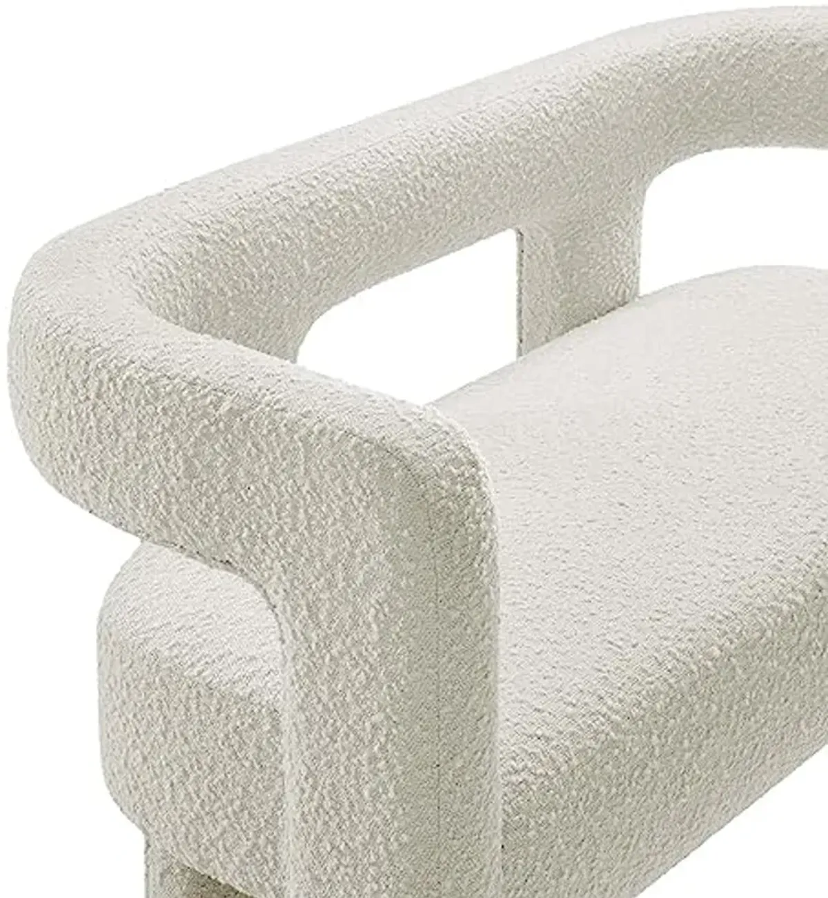 Modway EEI-6477-IVO Kayla Boucle Upholstered Loveseat, Ivory