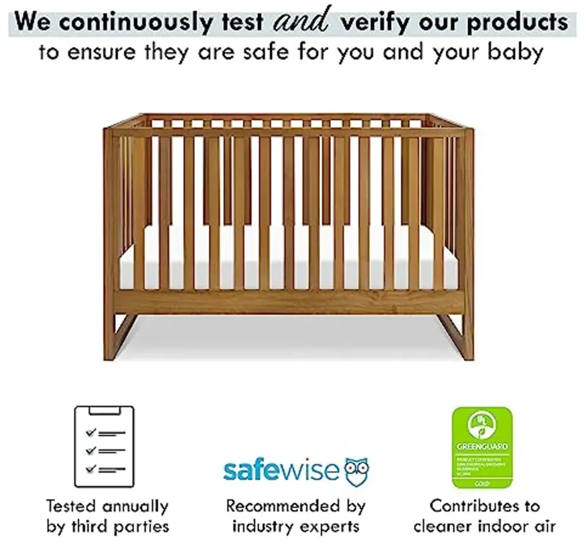 Davinci Hunter 3-in-1 Convertible Crib, Chestnut, Easy Assemble, Greenguard Gold Certified