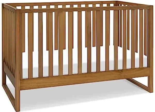 Davinci Hunter 3-in-1 Convertible Baby Crib with Toddler Bed and Daybed Conversion - Strong, Durable, and Easy to Assemble - GREENGUARD Gold Certified with 4 Adjustable Mattress Heights - Chestnut