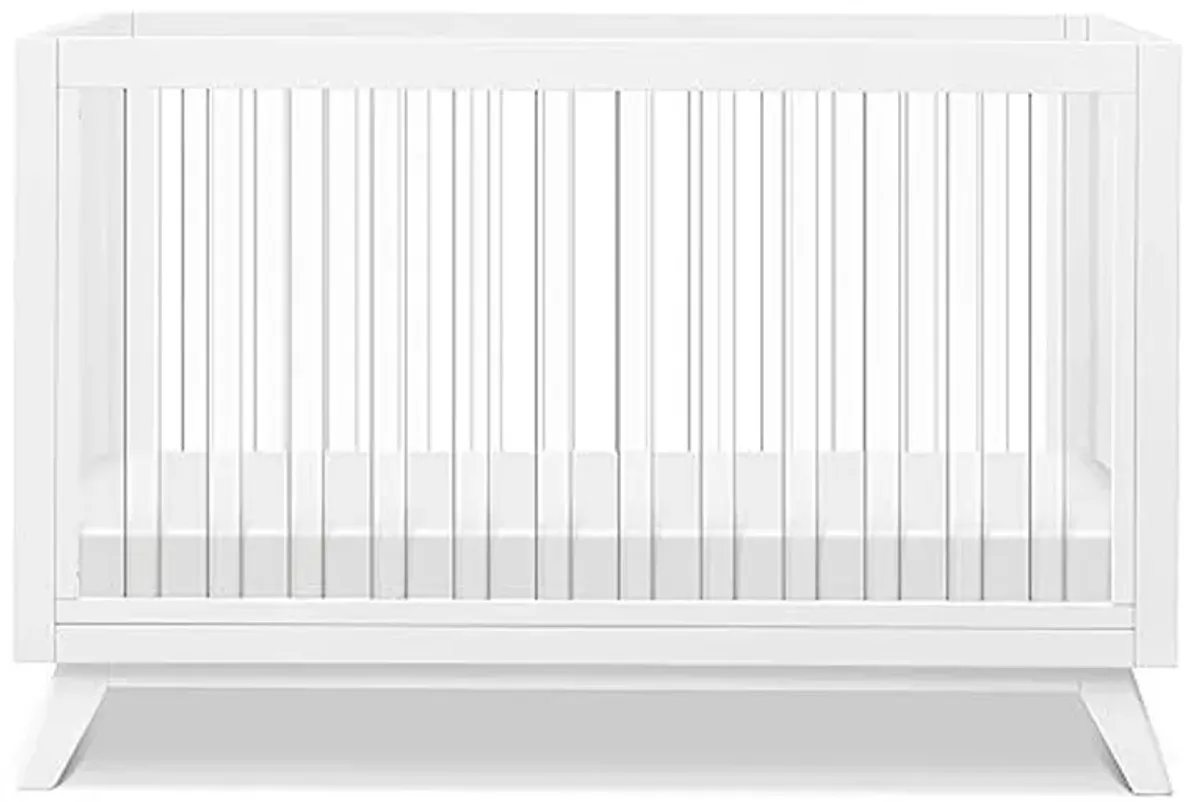 DaVinci Otto 3-in-1 Convertible Crib in White with Acrylic Slats, Greenguard Gold Certified