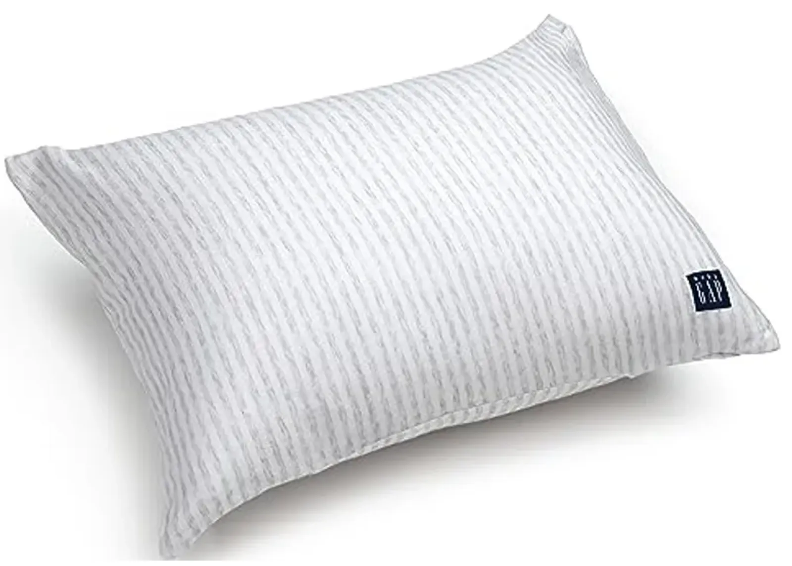 Delta Children Gap babyGap Toddler Pillow with 2 Cooling Covers, White/Grey Stripe