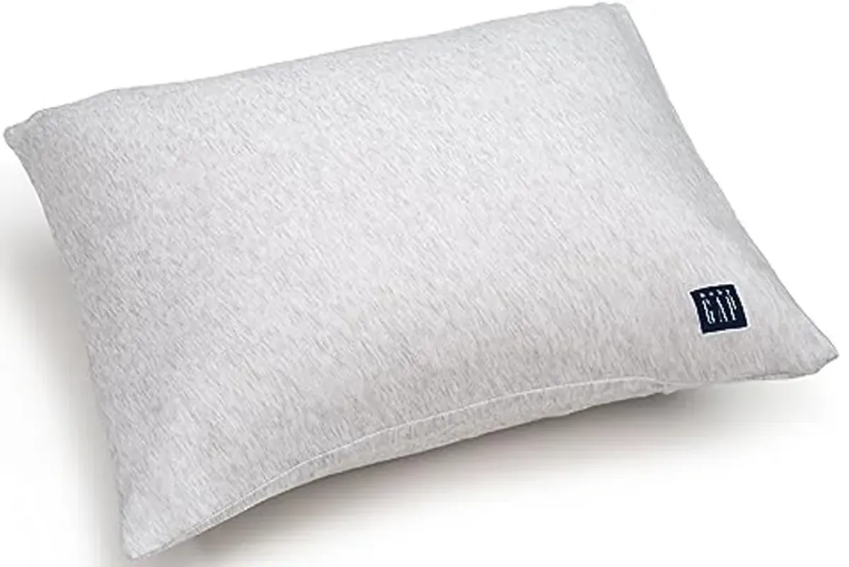 Delta Children Gap babyGap Memory Foam Toddler Pillow with 2 Cooling Covers, White/Blue