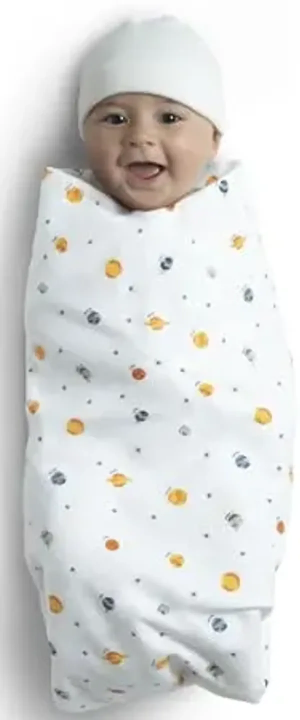 Delta Children 100% Cotton Flannel Baby Receiving Blankets for Girls and Boys – 30x30 Inches (Pack of 2), Space Exploration