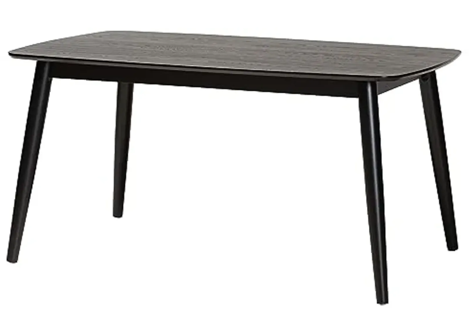 Baxton Studio Flora Dining Table, One Size, Black