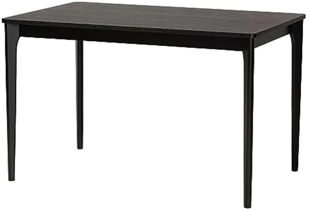 Baxton Studio Sherwin Dining Table, One Size, Black