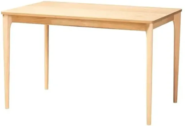 Baxton Studio Sherwin Mid-Century Modern Natural Oak Finished Wood Dining Table