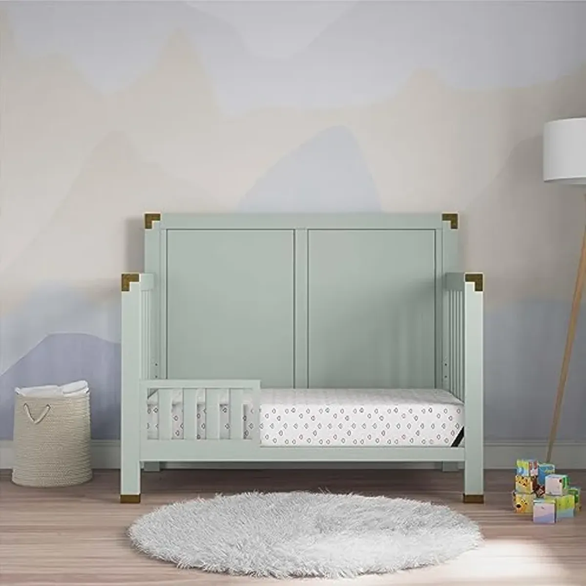 Baby Relax Miles Toddler Guardrail, Nursery Furniture, Sage Green