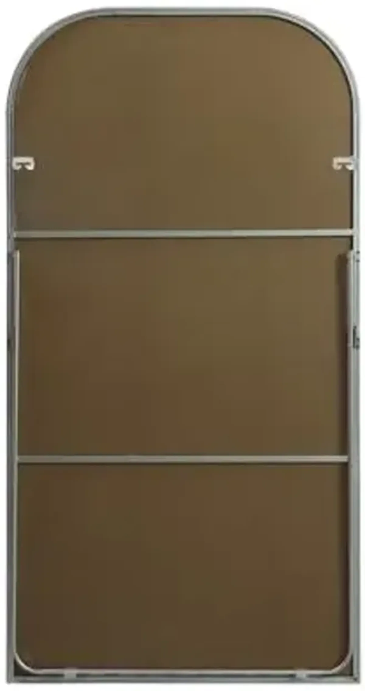 Elegant Lighting Metal Frame Arch Full Length Mirror 35x66 Inch in Brass