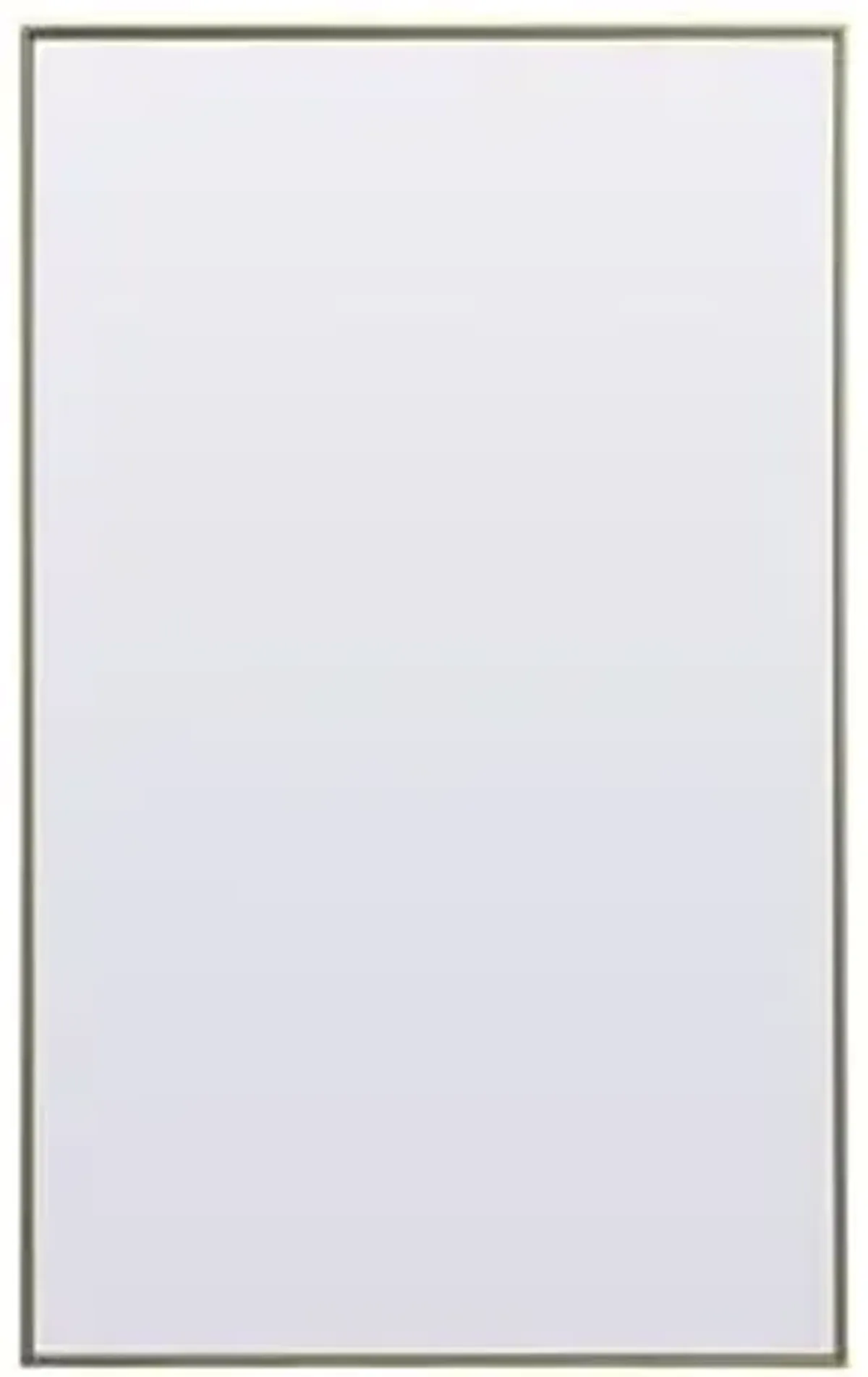 Elegant Decor Eternity 36x60 Rectangle Wood/Iron Full Length Mirror in Brass