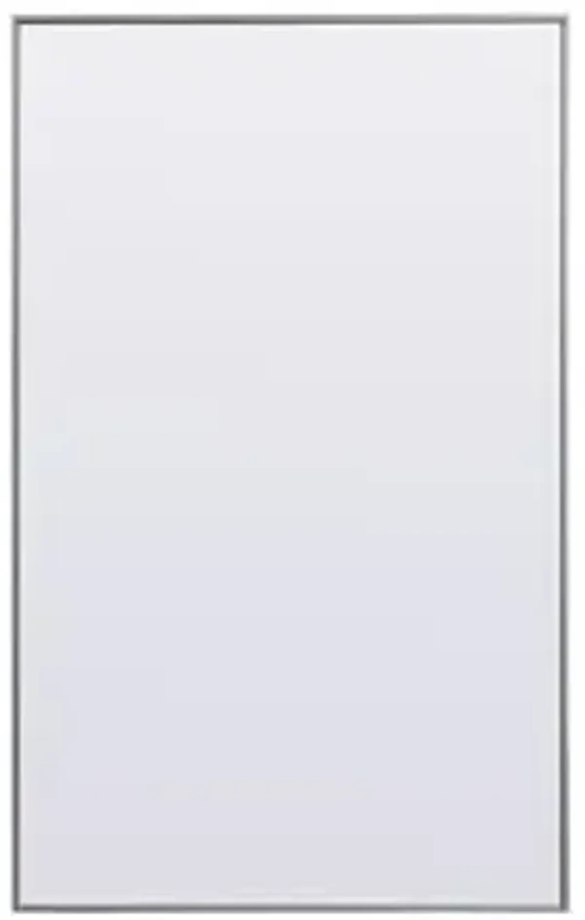 Elegant Lighting Metal Frame Rectangle Full Length Mirror 36x60 Inch in Silver