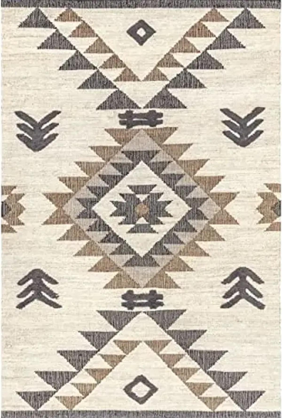 nuLOOM Rosanna Tribal 9x12 Jute Area Rug for Dining Room Rug Neutral Rug Living Room Rug, Natural