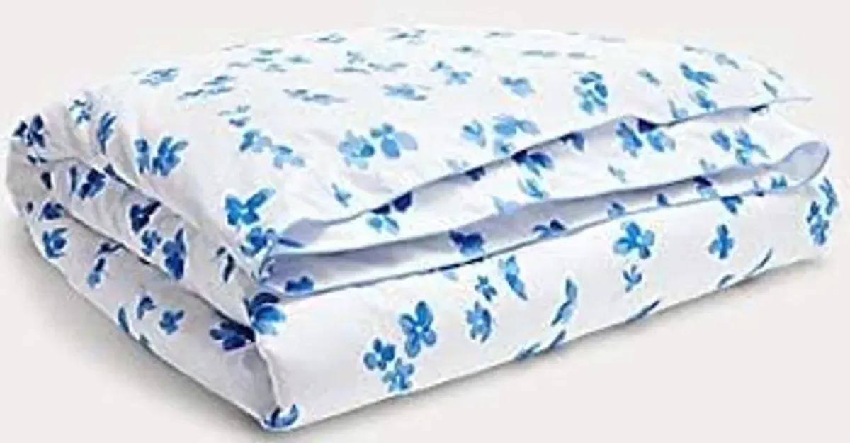 Ralph Lauren Georgica Maylen Blue White Floral King Duvet Cover