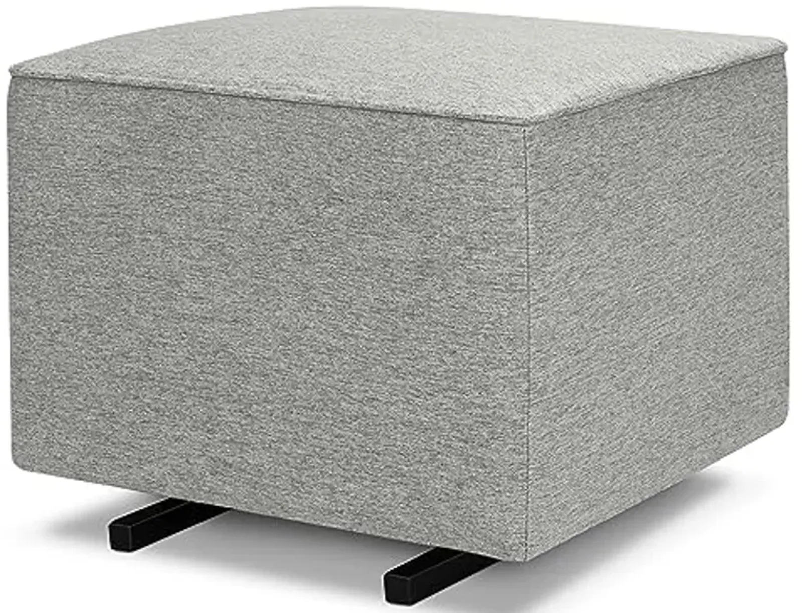 DaVinci Universal Gliding Ottoman in Frost Grey, GREENGUARD Gold & CertiPUR-US Certified