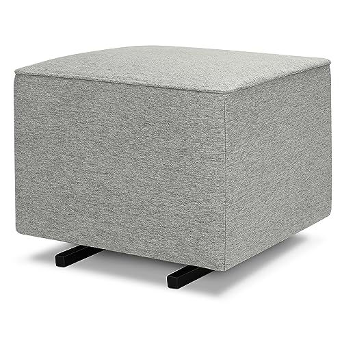 DaVinci Universal Gliding Ottoman in Frost Grey, GREENGUARD Gold & CertiPUR-US Certified