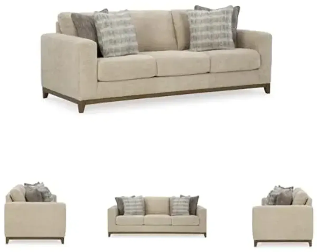 Signature Design by Ashley Parklynn Classic Sofa for Living Room, Beige