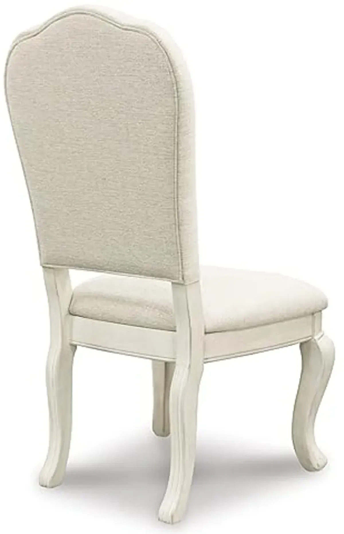 Signature Design by Ashley Arlendyne Classic Linen Upholstered Dining Side Chair, Set of 2, White