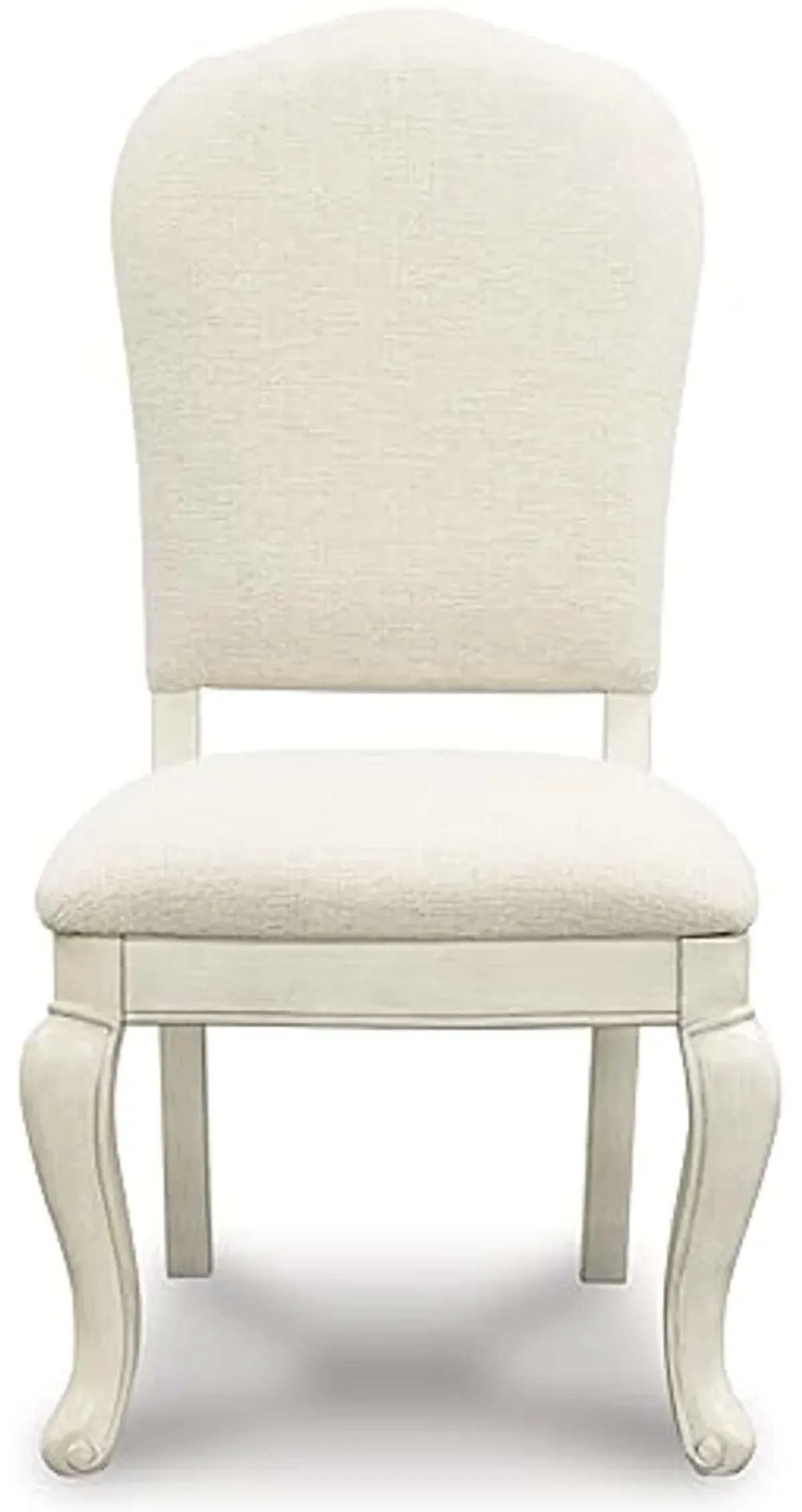 Signature Design by Ashley Arlendyne Classic Linen Upholstered Dining Side Chair, Set of 2, White