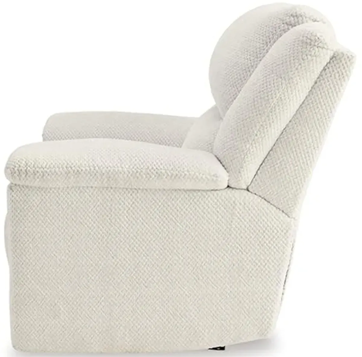 Signature Design by Ashley Keensburg Coastal Oversized Power Recliner with USB Ports, White