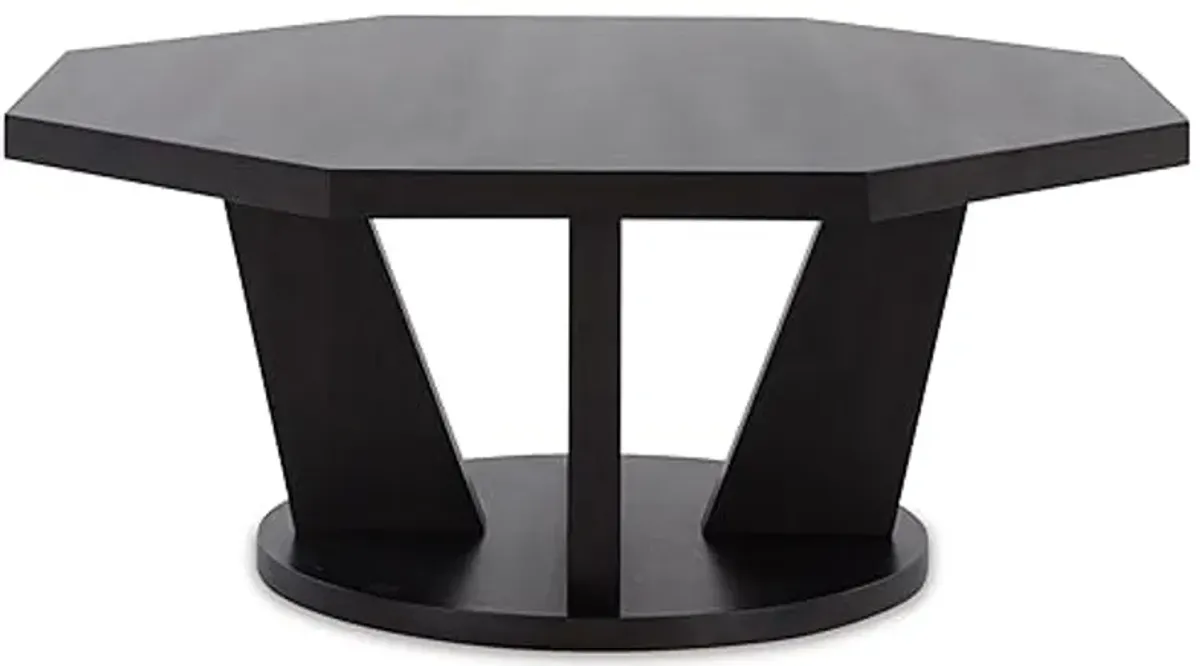 Signature Design by Ashley Chasinfield Modern Cocktail Table for Living Room, Dark Brown