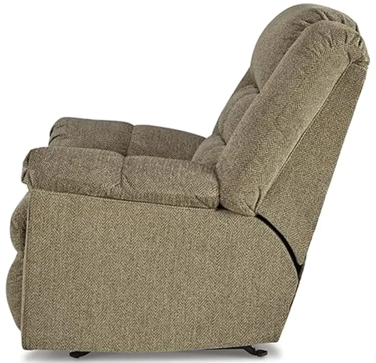 Signature Design by Ashley Kegler Contemporary Tufted Manual Rocker Recliner, Light Brown