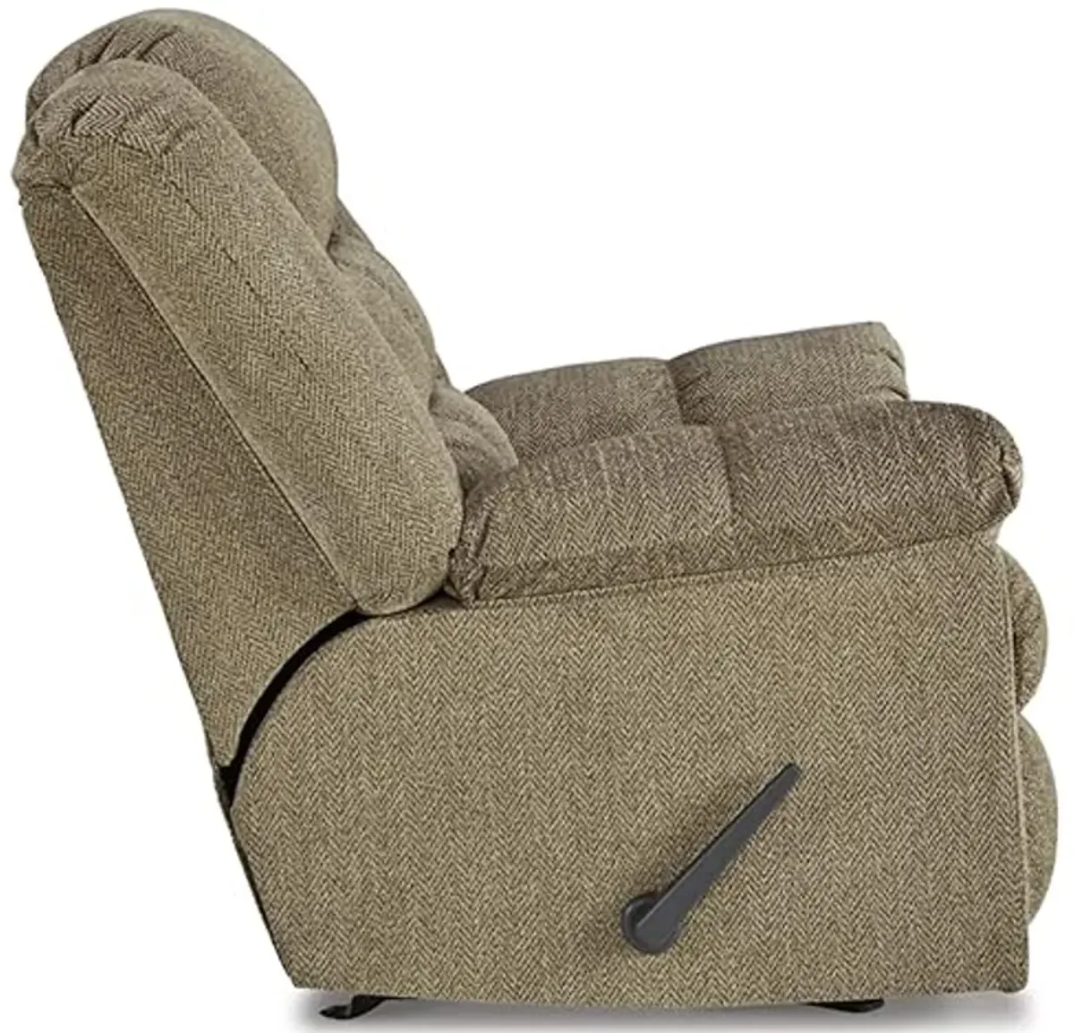 Signature Design by Ashley Kegler Contemporary Tufted Manual Rocker Recliner, Light Brown