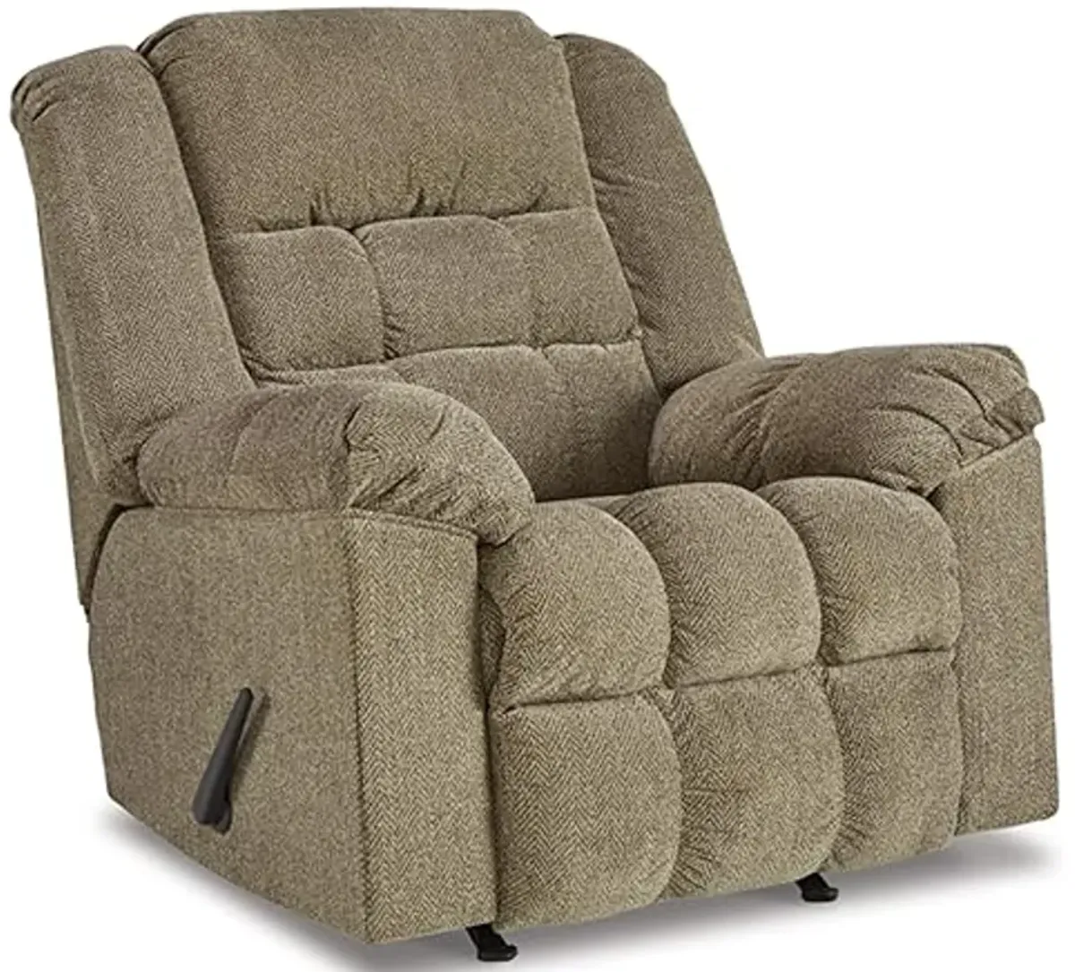 Signature Design by Ashley Kegler Contemporary Tufted Manual Rocker Recliner, Light Brown