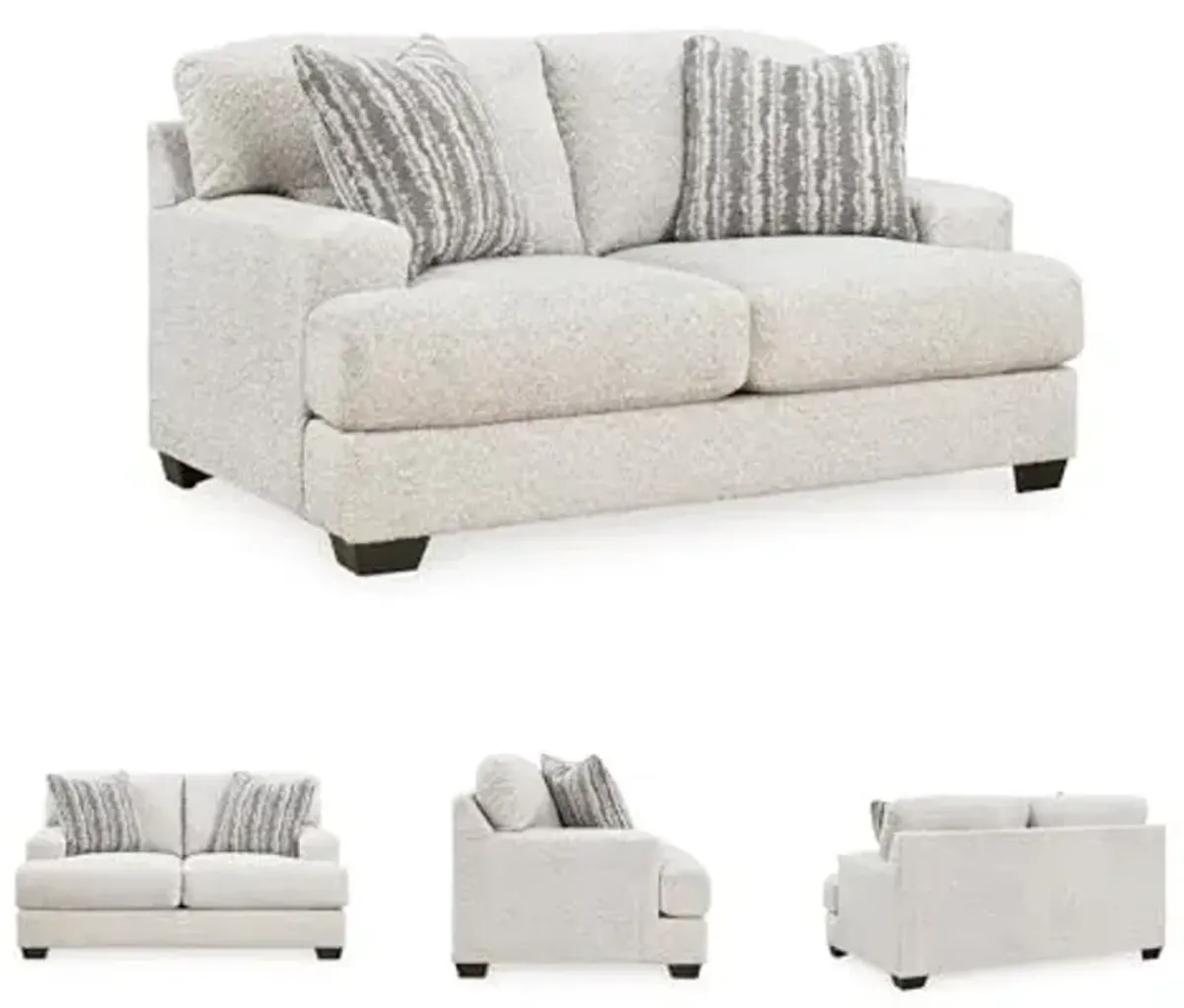 Signature Design by Ashley Brebryan Contemporary Loveseat for Living Room, Beige