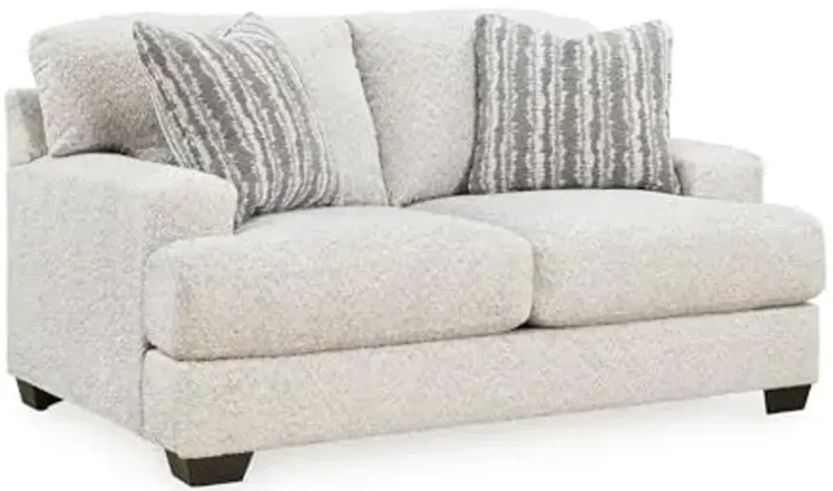 Signature Design by Ashley Brebryan Contemporary Loveseat for Living Room, Beige