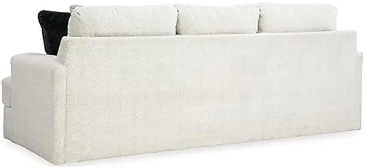 Signature Design by Ashley Karinne Coastal Sofa with Non-skid Legs, White