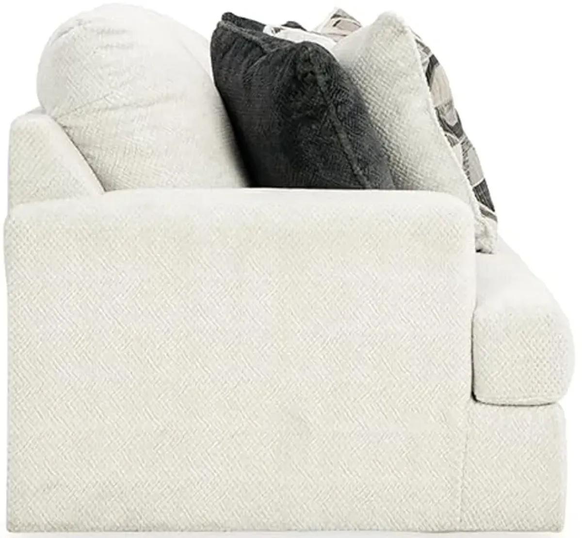 Signature Design by Ashley Karinne Coastal Sofa with Non-skid Legs, White