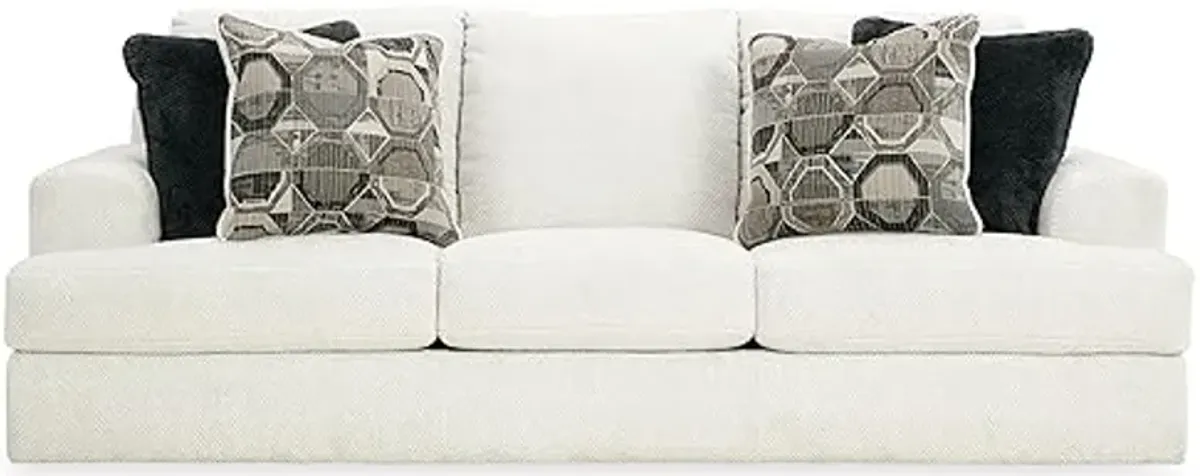 Signature Design by Ashley Karinne Coastal Sofa with Non-skid Legs, White