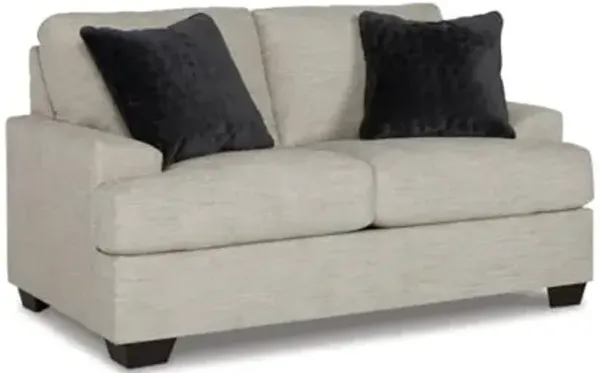 Signature Design by Ashley Vayda Contemporary Loveseat for Living Room, Beige