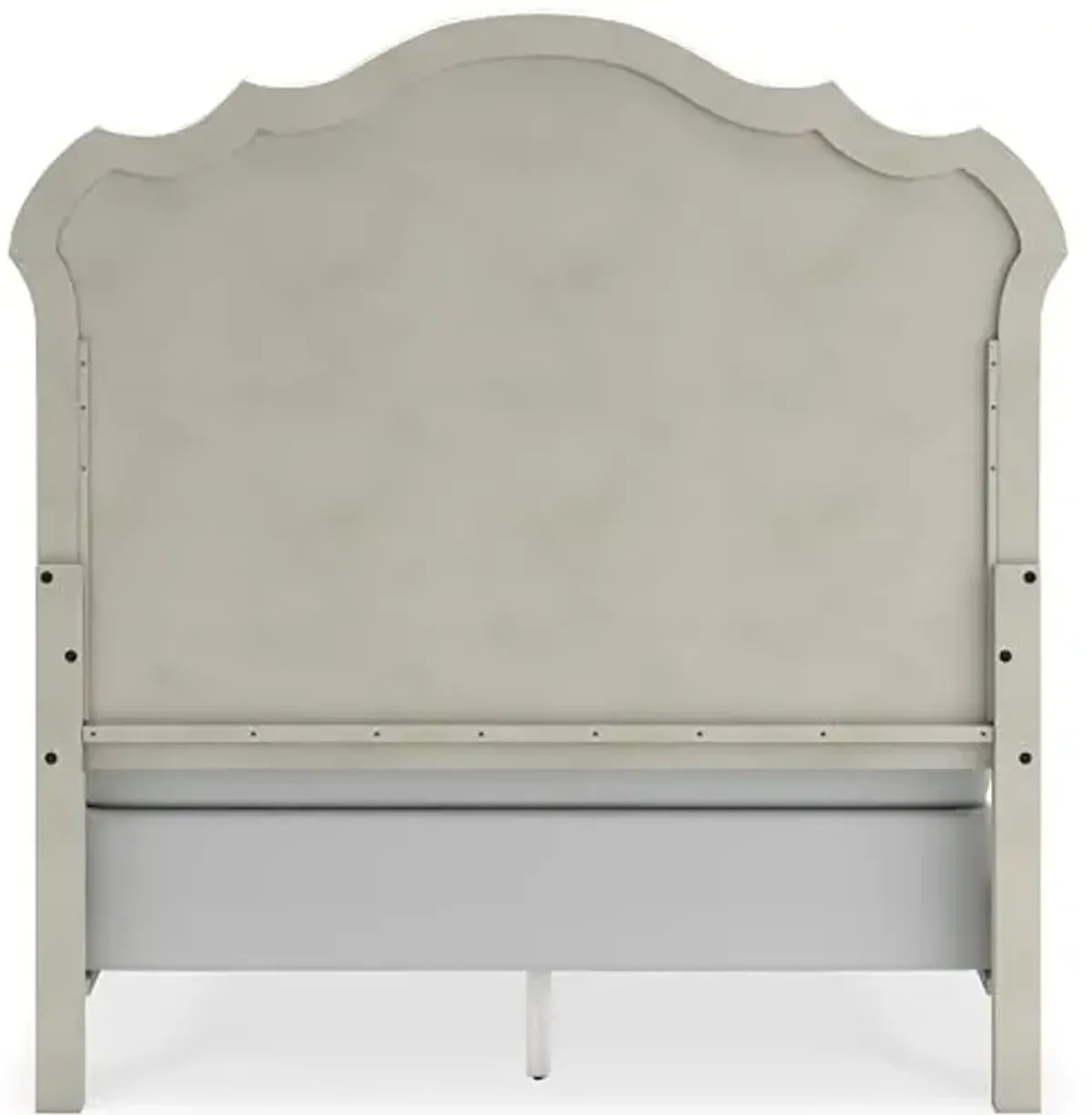 Signature Design by Ashley Arlendyne Classic Tufted Upholstered Panel Headboard, Queen, White