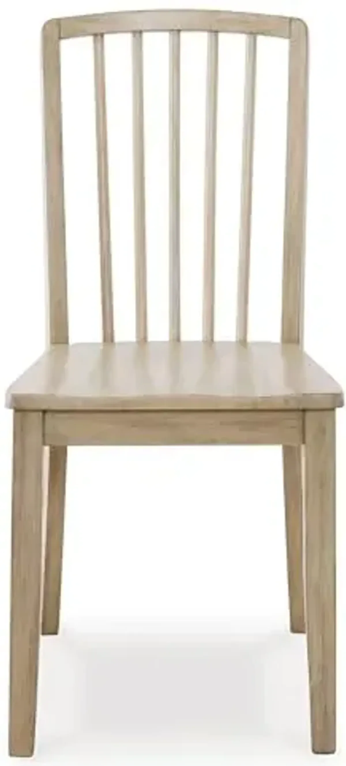 Signature Design by Ashley Gleanville Casual Solid Wood Dining Side Chair with Contoured Seat, Set of 2, Light Brown