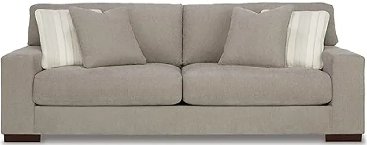 Signature Design by Ashley Maggie Contemporary Sofa for Living Room, Light Brown