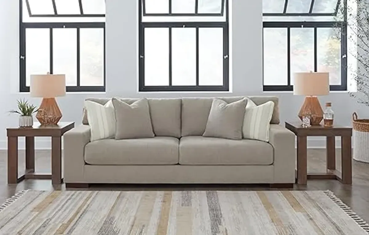 Signature Design by Ashley Maggie Contemporary Sofa for Living Room, Light Brown