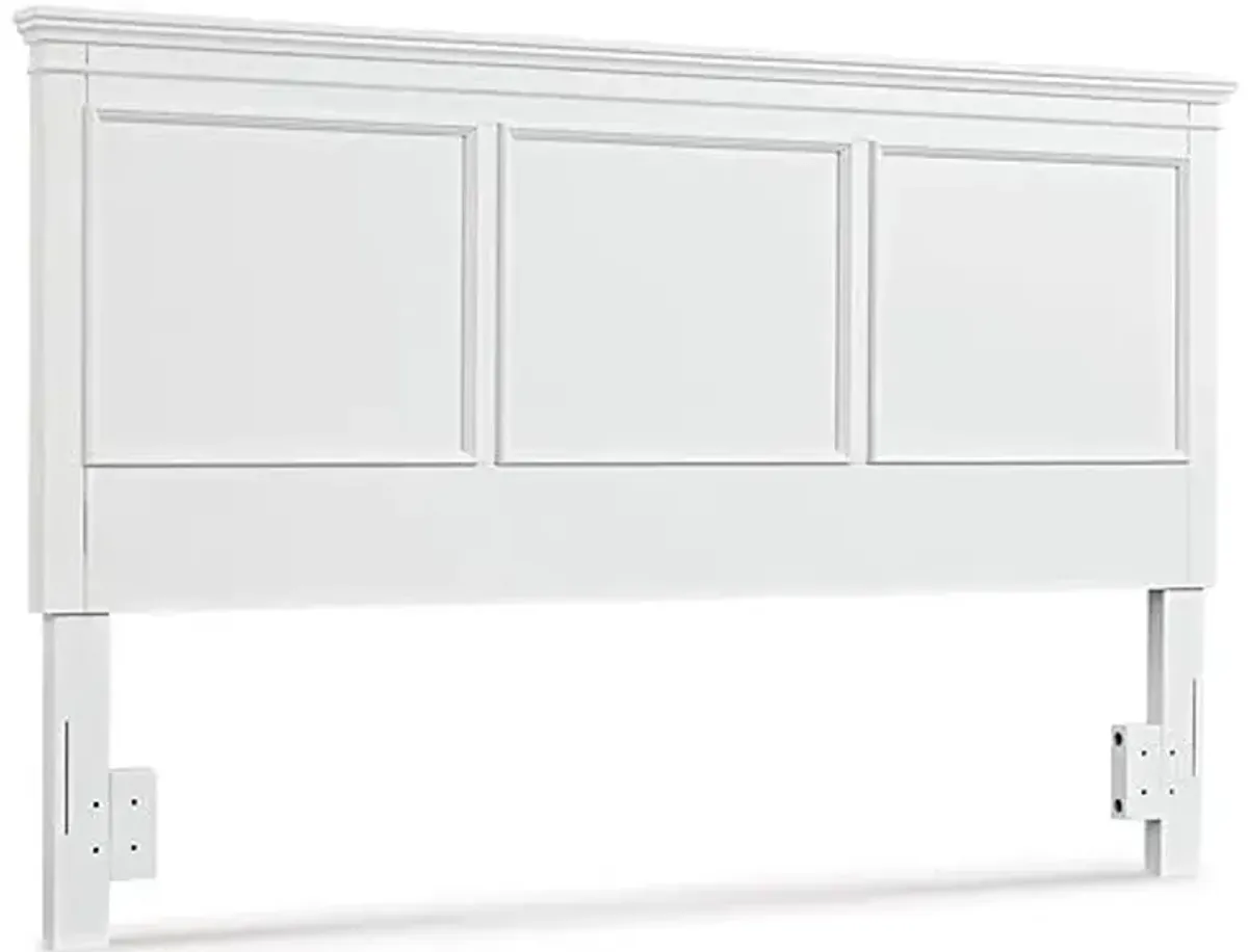 Signature Design by Ashley Fortman Farmhouse Panel Headboard, King/California King, White