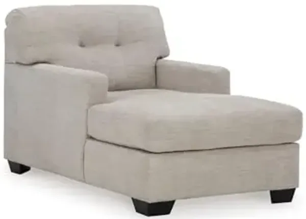 Signature Design by Ashley Mahoney Contemporary Tufted Upholstered Chaise, Beige